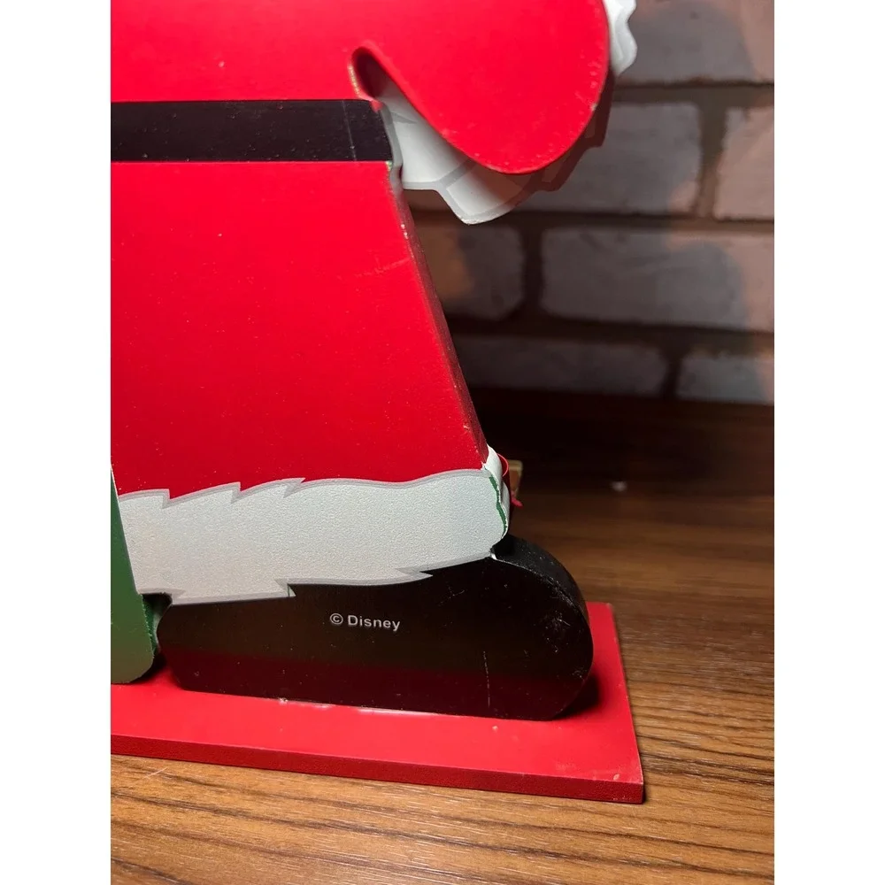 VTG Disney Mickey Mouse Christmas Advent Calendar Wooden Santa Countdown Holiday